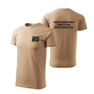 Koszulka Premium MDP – logo MDP ( Kolory - Piaskowa,Czarna,Czerwona,Biała)