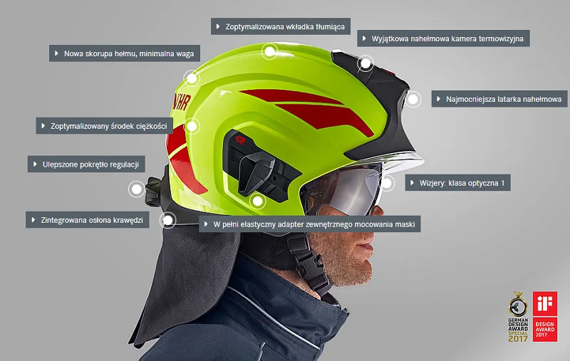 Hełm strażacki Rosenbauer Heros-Titan - obrazek 2