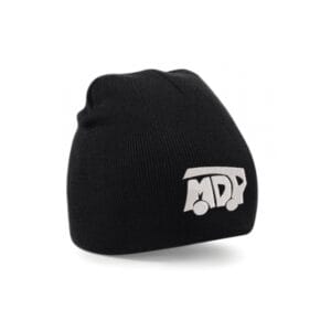 Czapka zimowa czarna – logo MDP