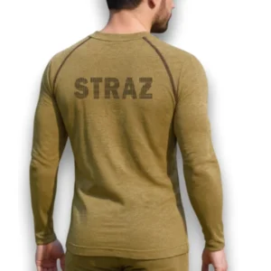 Bielizna termoaktywna trudnopalna kolor piaskowy - bluza z długim rękawem