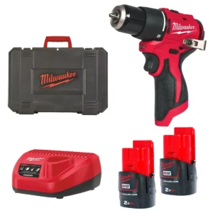 Wiertarko-wkrętarka udarowa Milwaukee M12 BLPDRC-202C AKU 12V (2x 2.0Ah)