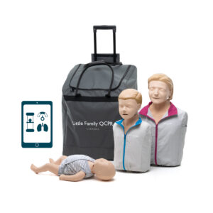 Zestaw 3 fantomów Laerdal Little Family QCPR + defibrylator szkoleniowy