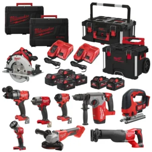 Zestaw 9 elektronarzędzi Milwaukee M18 FPP9A-555T AKU (4x 5.0 Ah + 2x 5.5 Ah)