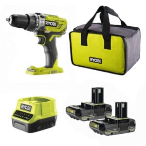 Wiertarko-wkrętarka udarowa 50 Nm Ryobi R18PD3-220S AKU 18V (2x 2.0Ah)