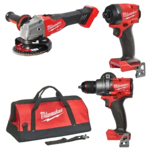 Zestaw elektronarzędzi Milwaukee Szlifierka + Wkrętarka + Zakrętarka